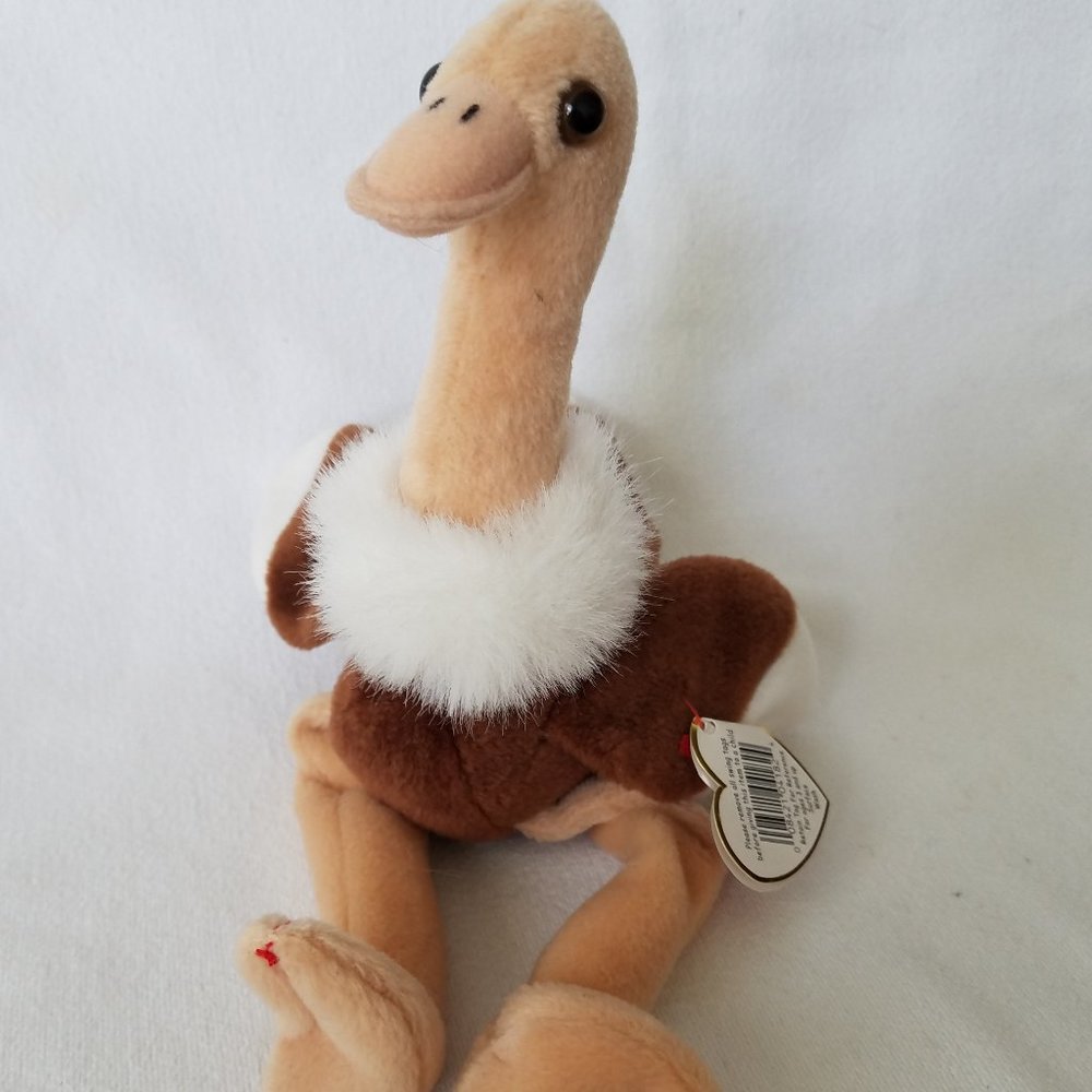TY Beanie Babies Stretch The Ostrich #4182 1997, Vtg, Collectible, Retired